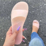 Fashion Crystal Jelly Women Slippers Sandals