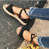 Buckle Wedge Dress Sandal