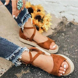Buckle Wedge Dress Sandal
