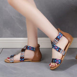 Beach Flat Shoes With Bohemian Ethnic Style