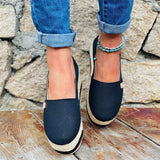 Women's casual platform wedge loafers