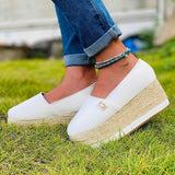 Women's casual platform wedge loafers