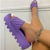 New Women's Solid Color Summer Allover Sandals