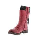 Women's Retro Warm Thick Heel Strap Sock Boots