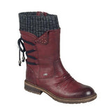Women's Retro Warm Thick Heel Strap Sock Boots