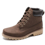 Women's Lace-Up Winter Round Toe Boots