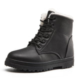 Women's Warm Leather Winter Snow Boots