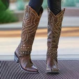 Women's Vintage Western Knee-High Cowgirl Boots