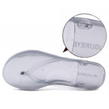 Summer Flat Crystal Jelly Beach Sandal Slippers