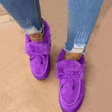 Fashion Casual Bow Fur Short Boots