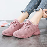 Casual Cotton Lace-up Sport Sneakers