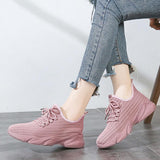 Casual Cotton Lace-up Sport Sneakers