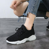 Casual Cotton Lace-up Sport Sneakers