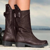 Women's Winter Side Zipper Knee High Boots