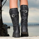 Women's Winter Side Zipper Knee High Boots