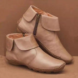 Women's Comfy Side-Zipper Ankle Martin Boots