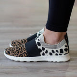 Comfy Leopard Round-toe Sneakers