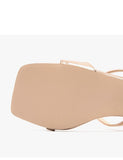 Roman Sexy Smooth Stiletto Strap Thick Heel Women's Sandals