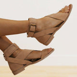 Flip-flops Flat Heel Buckle Strap Dress Sandals
