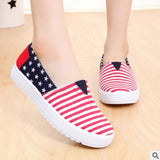 Women's Candy Color Canvas Comfortable Slip-on Flats