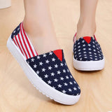 Women's Candy Color Canvas Comfortable Slip-on Flats