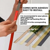 8K mirror stainless steel flat decorative strip background wall frame straight edge ceiling edge mirror metal self-adhesive line