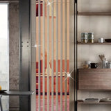 8KM mirror stainless steel flat decorative strip background wall frame straight edge ceiling edge mirror metal self-adhesive line