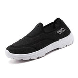 【2 pieces Free Shipping】Casual Breathable Cotton Elastic Soft Flat Sneakers