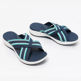 Women's Stylish Cross Orthotic Slide Sandals
