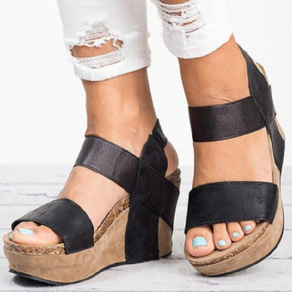 Platform Wedge Heel Dress Sandals