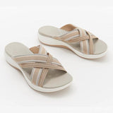 Women's Stylish Cross Orthotic Slide Sandals