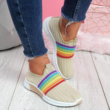 Women's Mesh Colorful Knitted Sneakers