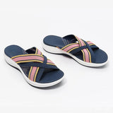 Women's Stylish Cross Orthotic Slide Sandals