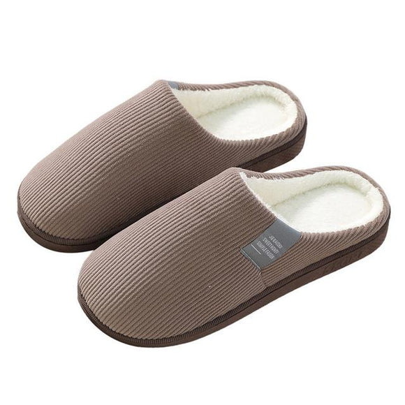 Thermal Cotton-Padded Slippers With Soft Outsole
