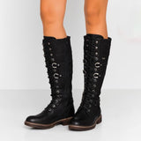 Women’s Retro Casual Lace Up All-Match Comfortable Boots