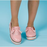 Flat Casual Bowknot Ladies Tassel Lazy Shoes