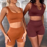 [Free Shiipping For 2PCS] Sexy Sports Short-sleeved Yoga Suit Fitness Suit