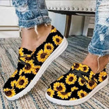 Women's Casual Printed Flat Sneakers