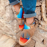 Women's Comfy Suede Flat Heel Tassel Boots