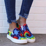 Women's Stylish Printed Slid-on Flats Sneakers