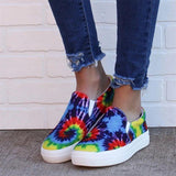 Women's Stylish Printed Slid-on Flats Sneakers