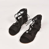 Roman Woven Lace-up Women's Sandals