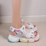 New Rainbow Bottom Velcro Sports Sandals Beach Shoes