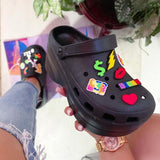 Women's Chic Slip-on Wedge Mule Clogs