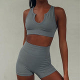 [Free Shiipping For 2PCS] Sexy Sports Short-sleeved Yoga Suit Fitness Suit
