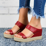 Slip-on Wedge Sandals