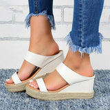Slip-on Wedge Sandals