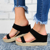 Slip-on Wedge Sandals