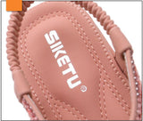 Women's Sandals Beach Seaside Metal Rhinestone Flat Shoes