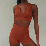 [Free Shiipping For 2PCS] Sexy Sports Short-sleeved Yoga Suit Fitness Suit